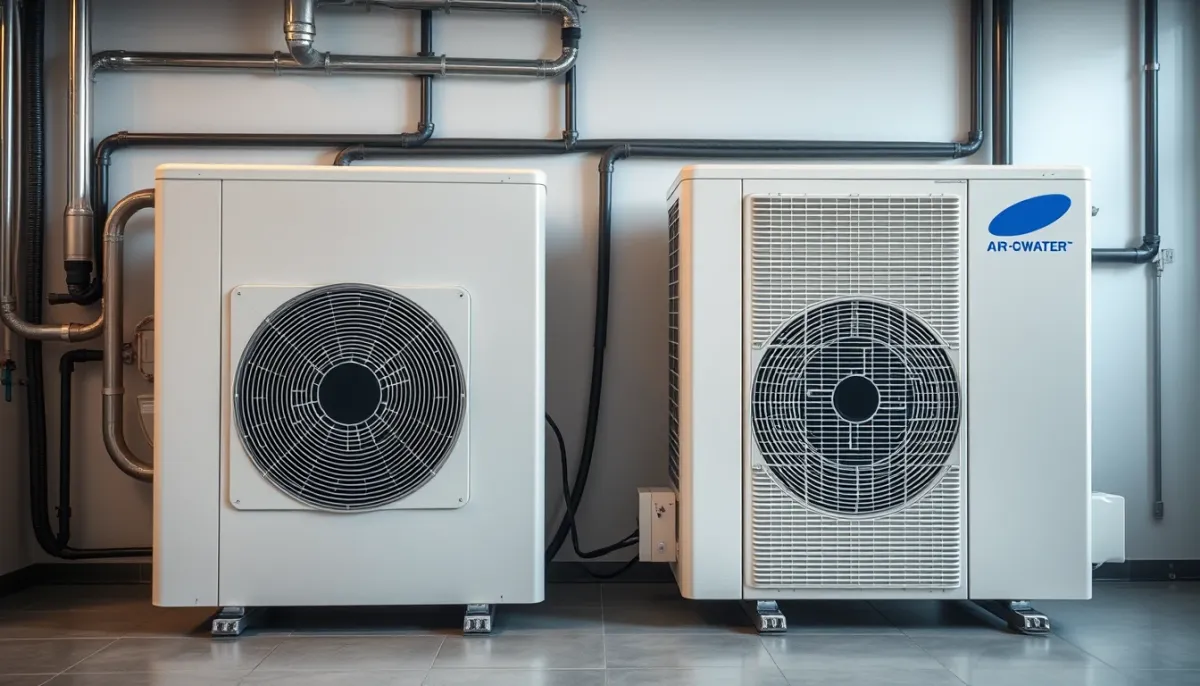 Comparatif de deux pompes à chaleur air/eau concurrentes sur la Riviera vaudoise
