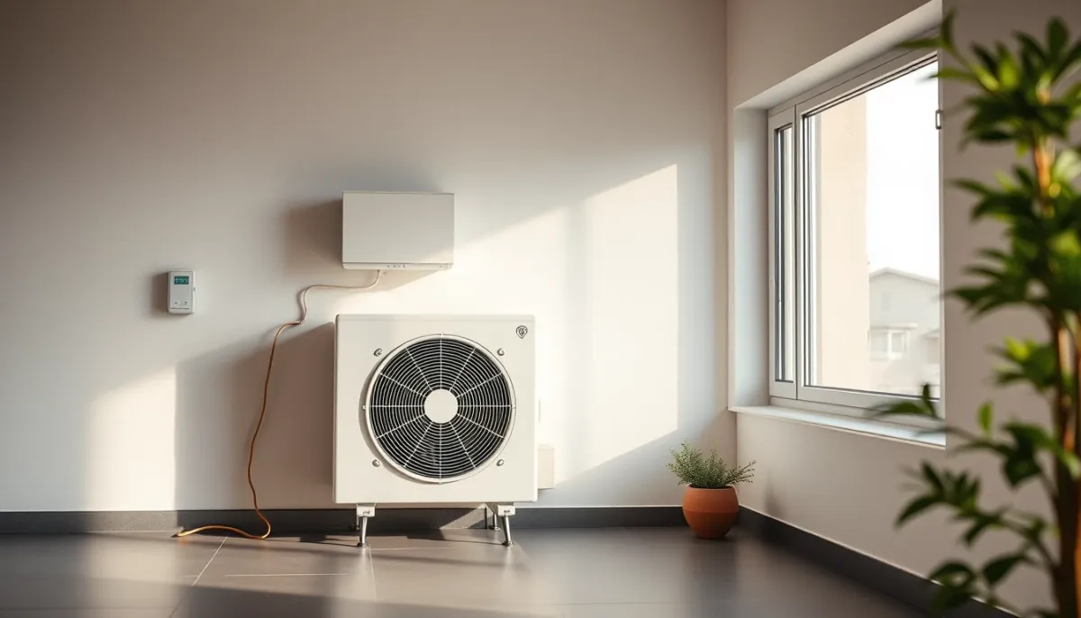 Système de pompe à chaleur air/air avec unité extérieure et intérieure